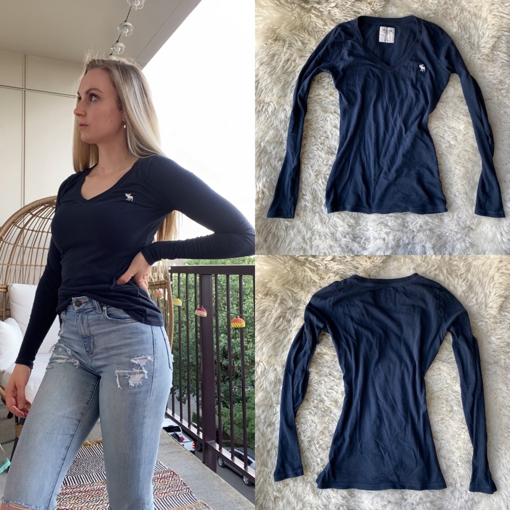 Abercrombie & Fitch Long-sleeve V Neck